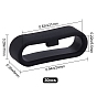Gorgecraft Silicone Replacement Watch Band Strap Loops, Oval