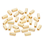 Brass Beads, Long-Lasting Plated, Cuboid