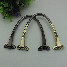 Alloy Bag Handles, V-shaped, Bag Replacement Accessories