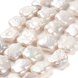 Perles de nacre naturelle brins Keshi, perle de culture d'eau douce, perles baroques, note 4a+, papillon