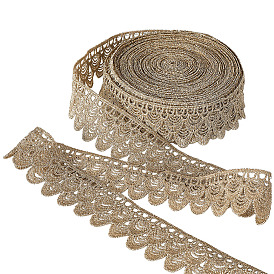 10 лента из полиэстера с цветочным узором, для аксессуаров для одежды, украшение подарка