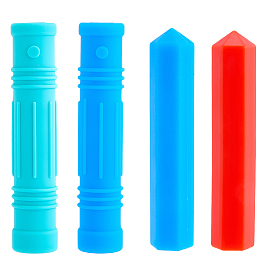 4шт. 4 стили силиконовые колпачки для карандашей, колонка