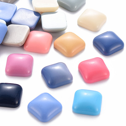Opaque Acrylic Cabochons, Square
