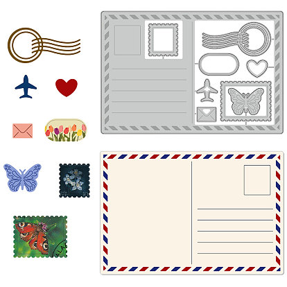 Трафареты для резки углеродистой стали на тему открытки, для diy scrapbooking, Фотоальбом, декоративная бумага для тиснения