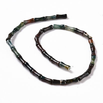 Natural Indian Agate Beads Strands, Bamboo Stick