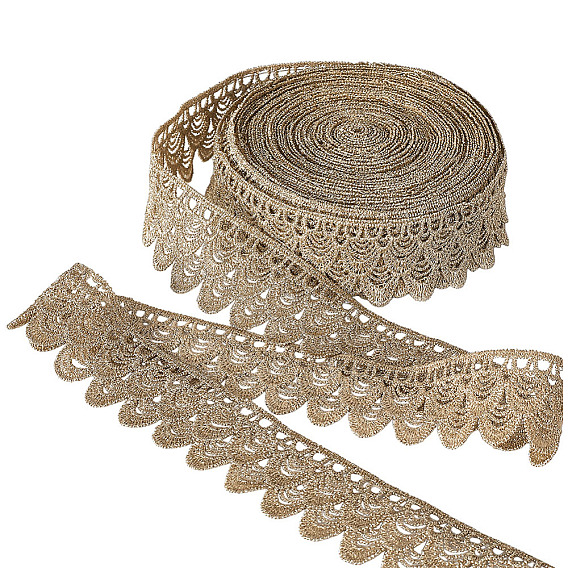 10 лента из полиэстера с цветочным узором, для аксессуаров для одежды, украшение подарка