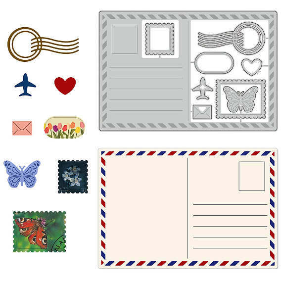 Трафареты для резки углеродистой стали на тему открытки, для diy scrapbooking, Фотоальбом, декоративная бумага для тиснения