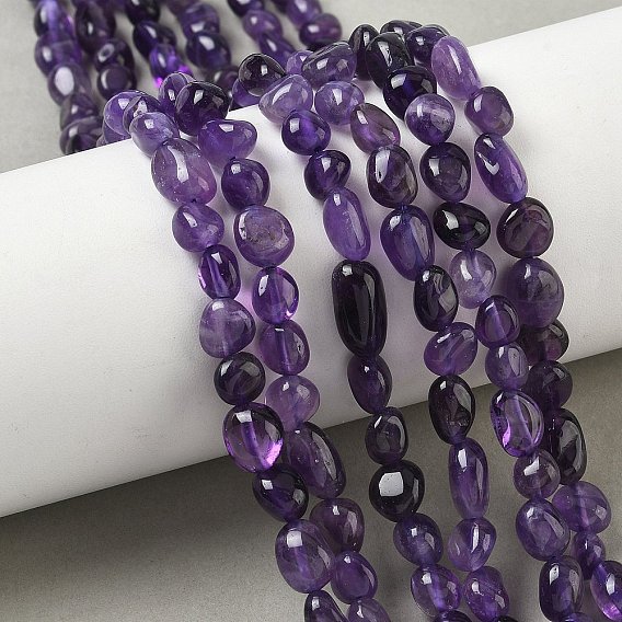 Природный аметист нитей бисера, упавший камень, самородки