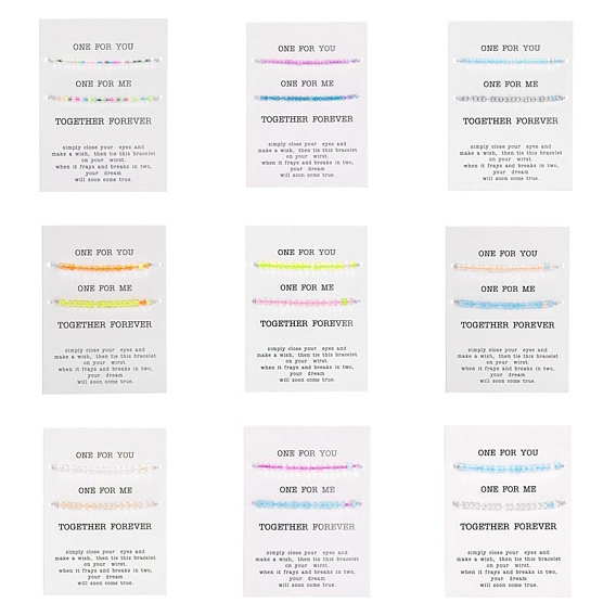 2 шт. наборы браслетов из светящихся смоляных плетеных бусин ко Дню святого Валентина, регулируемые парные браслеты, светящиеся в темноте