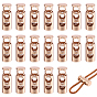 Alloy Cord Locks, Double Hole Drawstring Stopper Fastener Buttons, Column