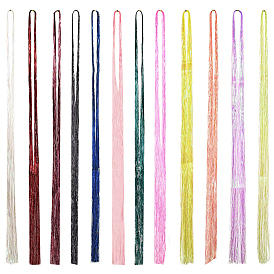 12 шт. 12 цветной лазерный парик из шерсти домашних животных, аксессуары для наращивания волос, для косплея парик партия праздничных принадлежностей