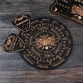 Planche de pendule en bois sur mesure, table de divination radiesthésie, pour la sorcellerie fournitures d'autel wiccan