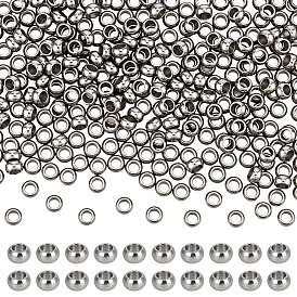 300 шт. рондель 304 бусины из нержавеющей стали