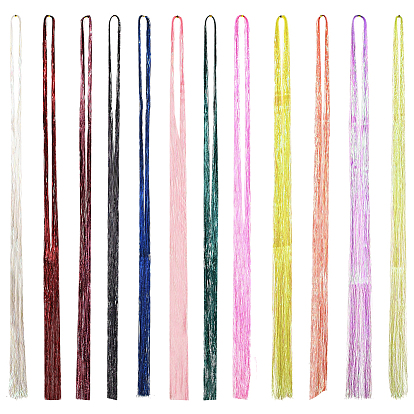 12 шт. 12 цветной лазерный парик из шерсти домашних животных, аксессуары для наращивания волос, для косплея парик партия праздничных принадлежностей