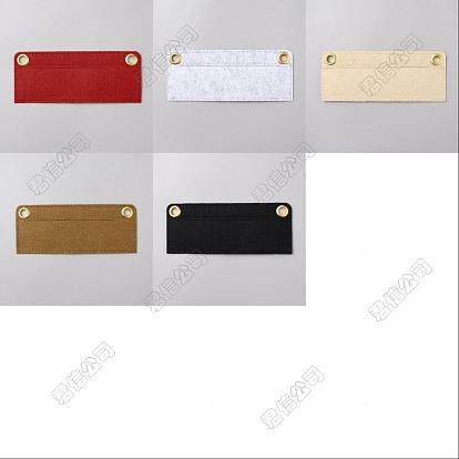 5Pcs 5 Colors Felt Purse Organizer Insert, Mini Envelope Handbag Shaper Premium Felt, Bag Accessories, with Iron Grommets, Rectangle
