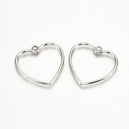Tibetan Style Alloy Pendants, Heart, Cadmium Free & Lead Free