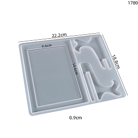 Rectangle Picture Frame with Stand Silicone Molds, for UV Resin, Epoxy Resin Craft Making
