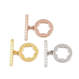 Плоские круглые латунные застежки-тоглы, без кадмия и без свинца, долговечный