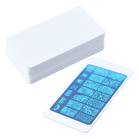 40шт. пластиковая прокладка, подложка для нейл-арта, прямоугольные