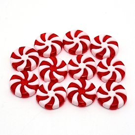 Perles acryliques, accessoires de bricolage, le thème de Noël, plat rond