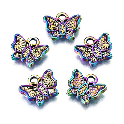 Alloy Charms, Cadmium Free & Nickel Free & Lead Free, Butterfly