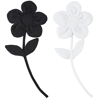 2шт. 2 цвета полиэстер и хлопок, значки в виде цветов для одежды