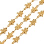 5M 304 Stainless Steel Starfish Link Chains, Soldered, with Spool, Ion Plating(IP), Long-Lasting Plated