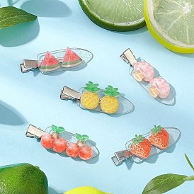 Аксессуары для волос смолы, заколки для волос из фруктового сплава и пластика в виде аллигатора для женщин или девочек