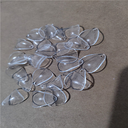 Transparent Acrylic Beads, Leaf