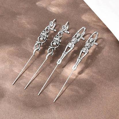 Хэллоуин 316 серьги-крючки из нержавеющей стали с подвесками, серьги-манжеты, античное серебро