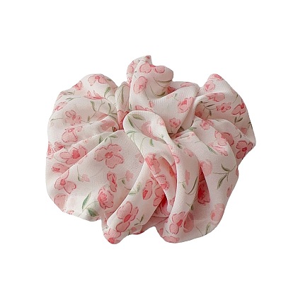 Vintage Floral Hair Tie for Girls, Boho Headband with Delicate Print and Lightweight Fabric
