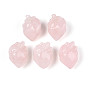 Бусины из натурального розового кварца в форме сердца, нет отверстий / незавершенного