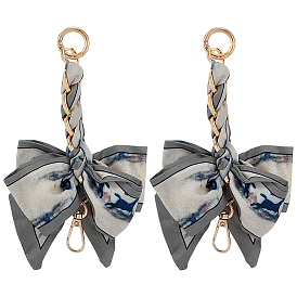 2 шт. полиэстеровые цепочки-банты для сумок-удлинителей, Сплав с застежками, золотой свет, для замены ремней для мешков