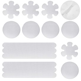 Mixed Shape Self Adhesive Non Slip Bath Tub Stickers, with Plastic Scraper Tool