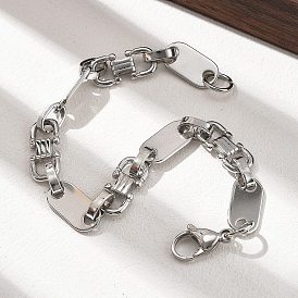 304 браслеты-цепочки с овальными звеньями из нержавеющей стали для женщин и мужчин