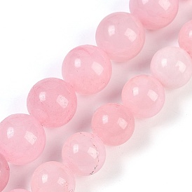 Natural Rose Quartz Beads Strands, Round