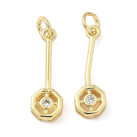 Кулон из циркония, шестиугольник, долговечный, без кадмия и без свинца, стойки покрытие, с целью перехода в кольце