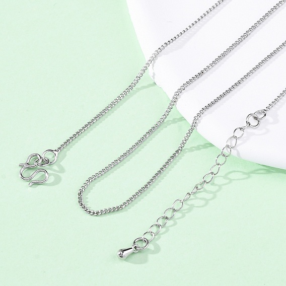 1.2мм латунные витые цепочки ожерелья, с 304 из нержавеющей стали омара застежками, без свинца и без кадмия, долговечный, стойки покрытие