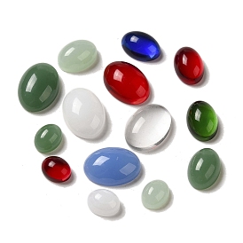 Cabuchones de cristal, de piedras preciosas de imitación, oval