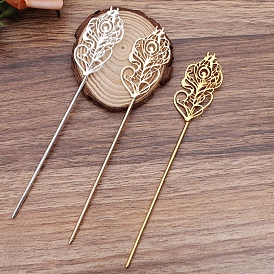 Iron Hair Sticks, Hair Accessories for Women & Girls, Feathers