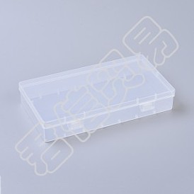 Olycraft Plastic Empty Boxes, Bead Storage Containers, for Beads, Jewelry, Tools, Craft, Supplies, Flossers, Rectangle
