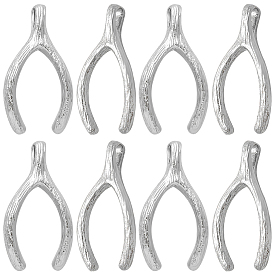 20 латунные подвески шт., талисманы на удачу в виде косточек желаний, без кадмия, без никеля и без свинца