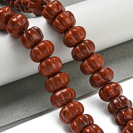 Natural Red Jasper Beads Strands, Pumpkin