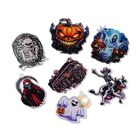 Halloween Theme Opaque Acrylic Pendants