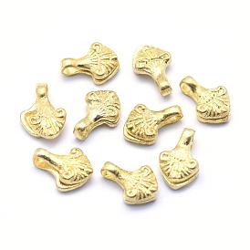 Brass Counter Clips, Buddhist Jewelry Findings, Lead Free & Cadmium Free & Nickel Free, Triangle
