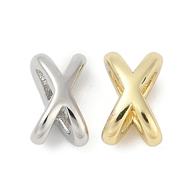 Spacer бисер латунные, долговечный, без кадмия, без никеля и без свинца, Х-образный