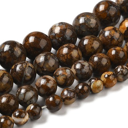 Природные африканские опал бусины пряди, круглые