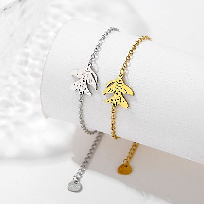 Océan 304 Bracelets à maillons en acier inoxydable, bracelets chaîne câblée pour femmes