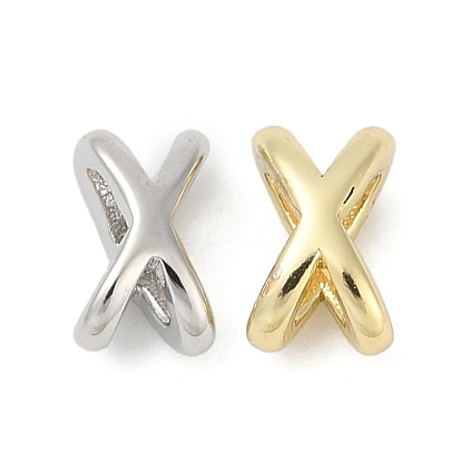 Spacer бисер латунные, долговечный, без кадмия, без никеля и без свинца, Х-образный