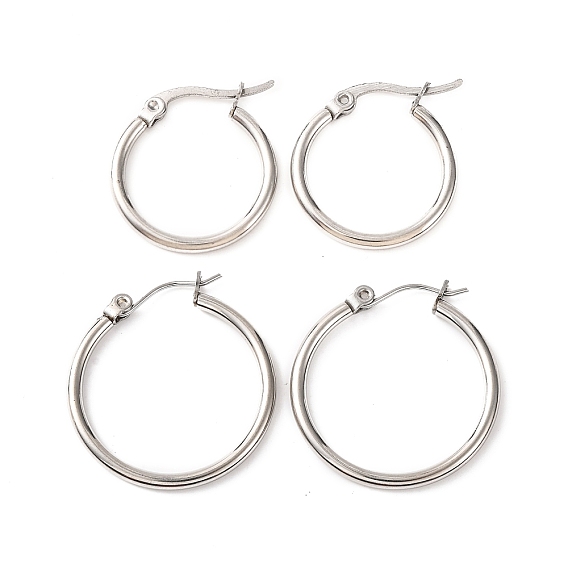 304 серьги из нержавеющей стали для женщин, кольцо